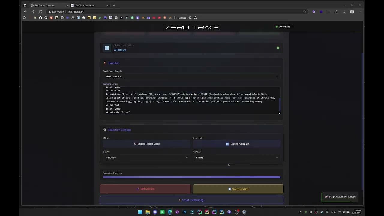 ZeroTrace | Storage-Based Wi-Fi SSID & Password Exfiltration