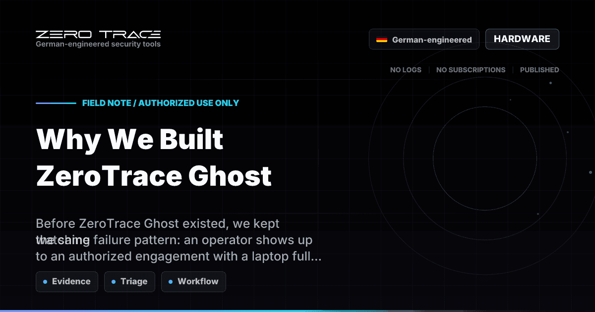 Why We Built ZeroTrace Ghost - ZeroTrace blog image