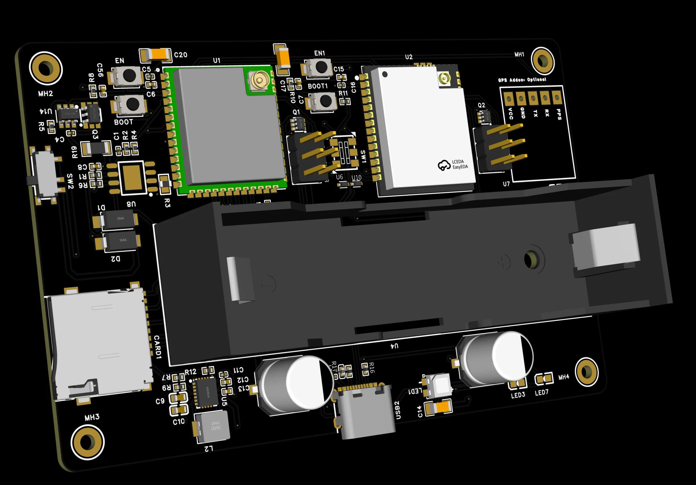 AirLeak Pro Platine von oben