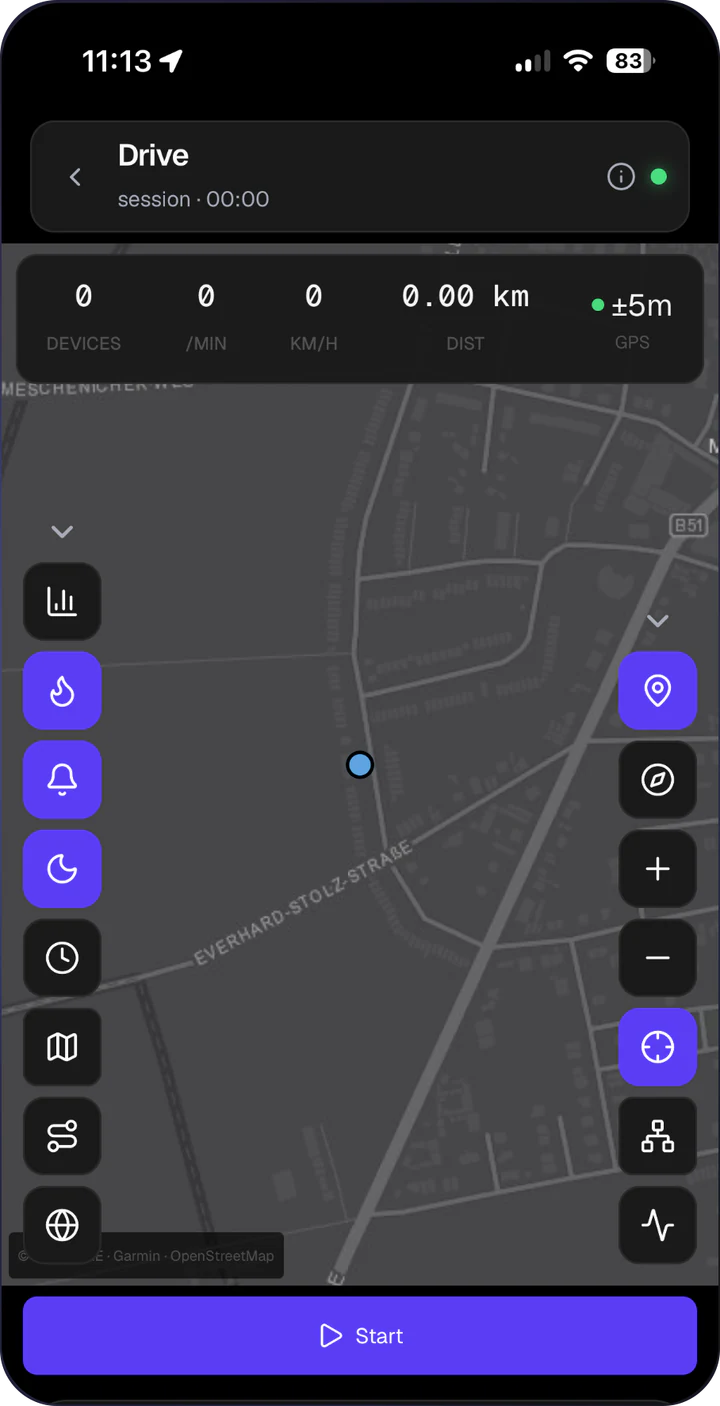 AirLeak Firmware-App: Wardrive