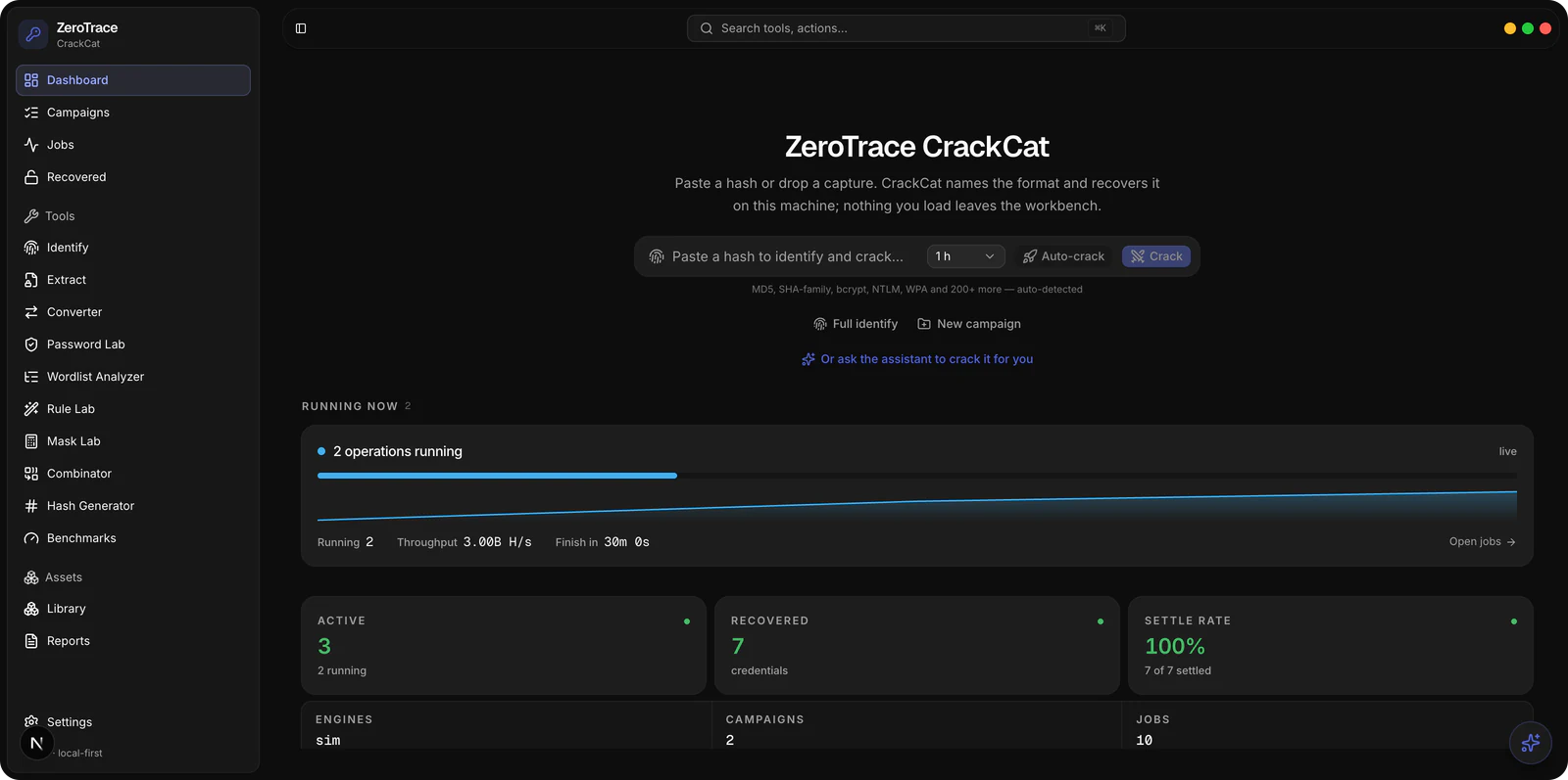CrackCat-app: Overzicht