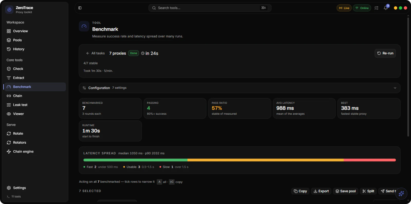 Proxy-App: Benchmark