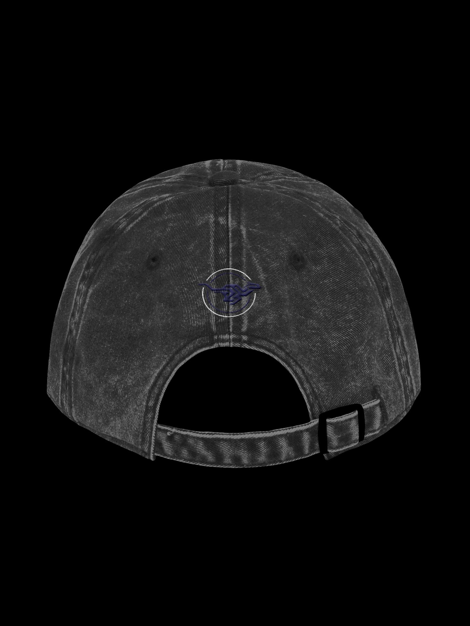 Black Vintage Wash Hat alt view