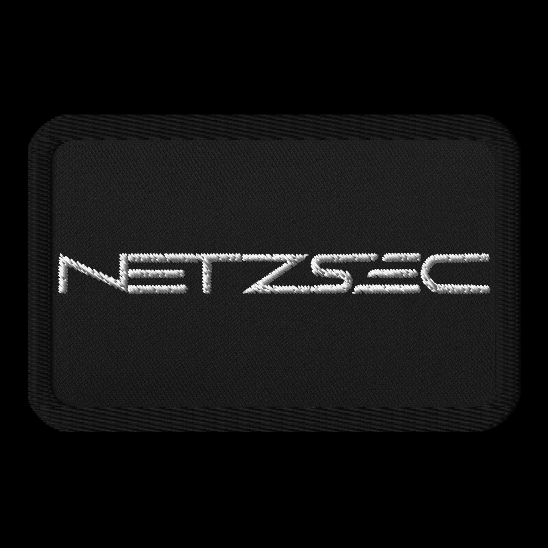 NetzSec Minimal Monochrome Embroidered Patch