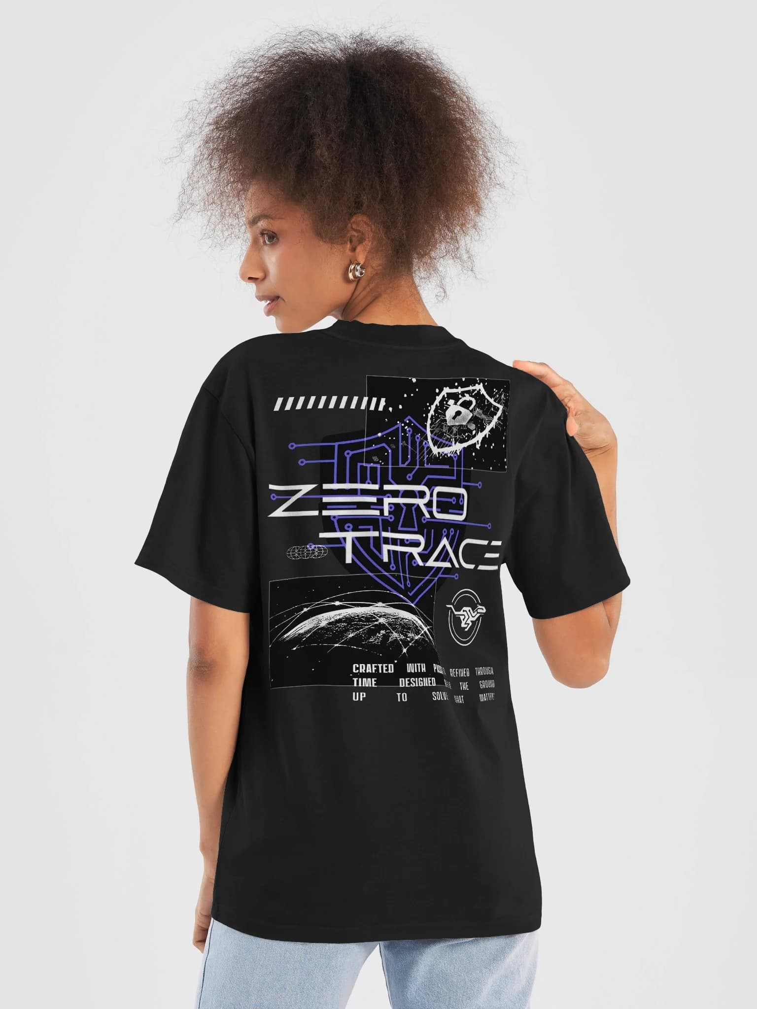 Cipher Lock Oversized Faded T-Shirt, Bild 4 von 6